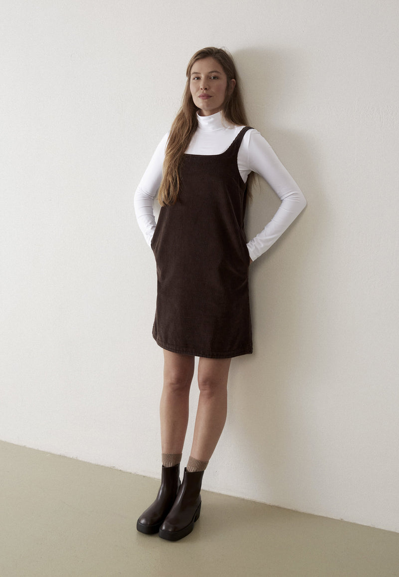 Givn Berlin Cordkleid GBWENDY aus Bio-Baumwolle Dress Coffee Brown (Cord)