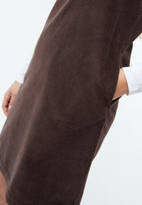 Givn Berlin Cordkleid GBWENDY aus Bio-Baumwolle Dress Coffee Brown (Cord)