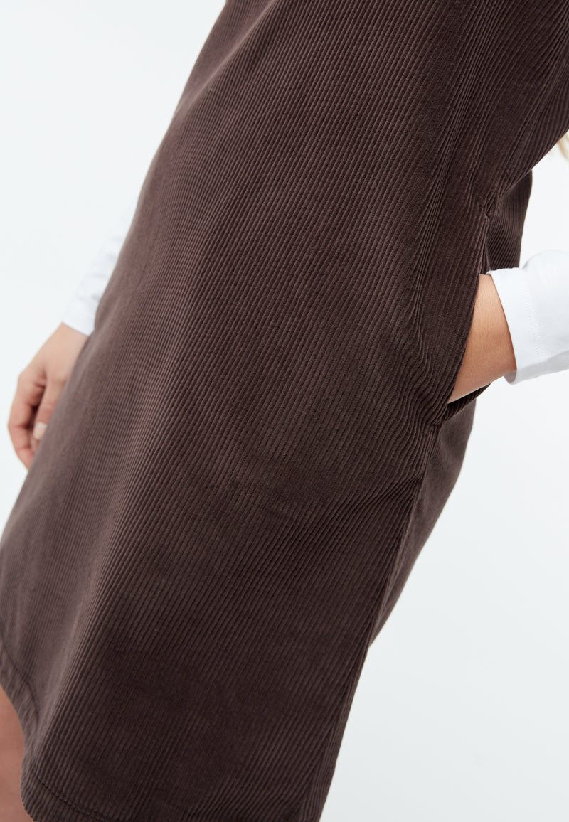 Givn Berlin Cordkleid GBWENDY aus Bio-Baumwolle Dress Coffee Brown (Cord)