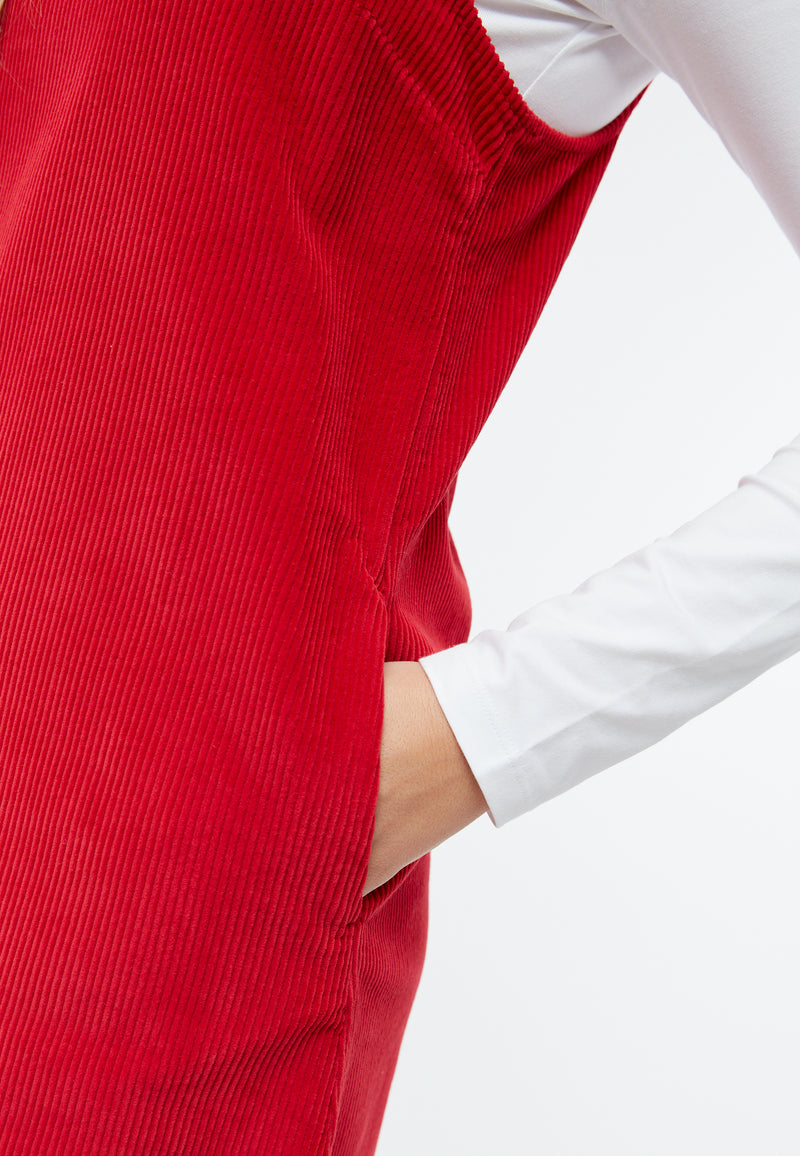 Givn Berlin Cordkleid GBWENDY aus Bio-Baumwolle Dress Crimson (Cord)