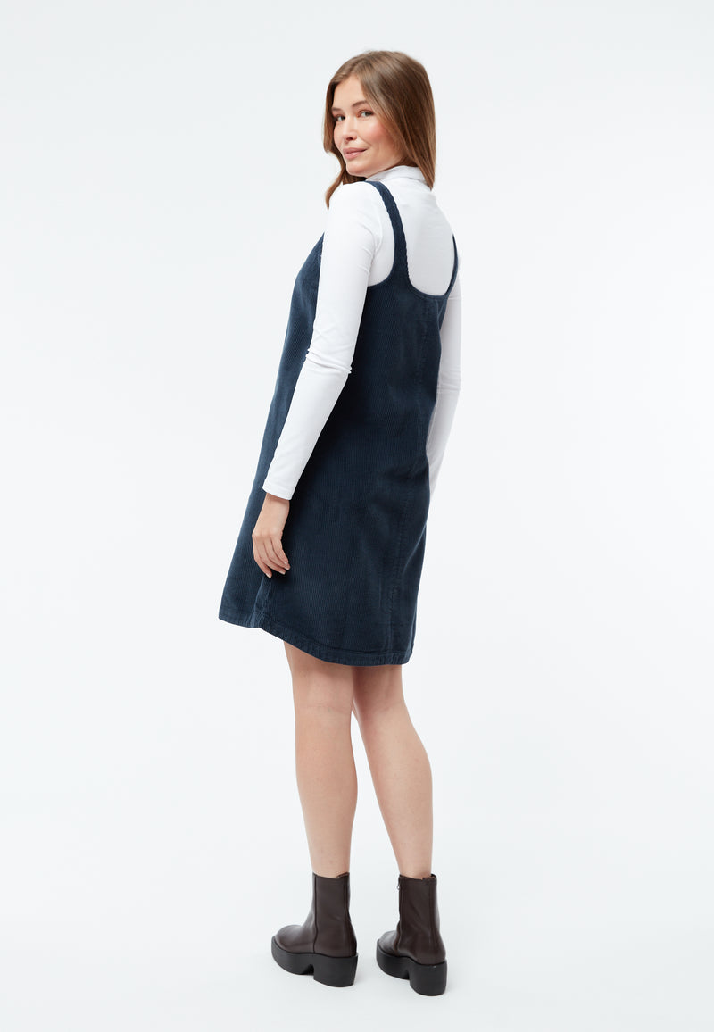 Givn Berlin Cordkleid GBWENDY aus Bio-Baumwolle Dress Midnight Blue (Cord)