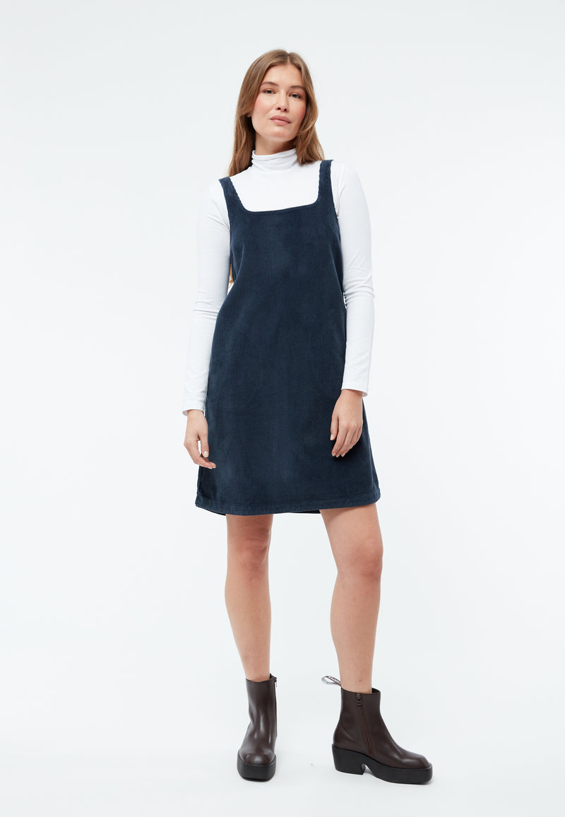 Givn Berlin Cordkleid GBWENDY aus Bio-Baumwolle Dress Midnight Blue (Cord)