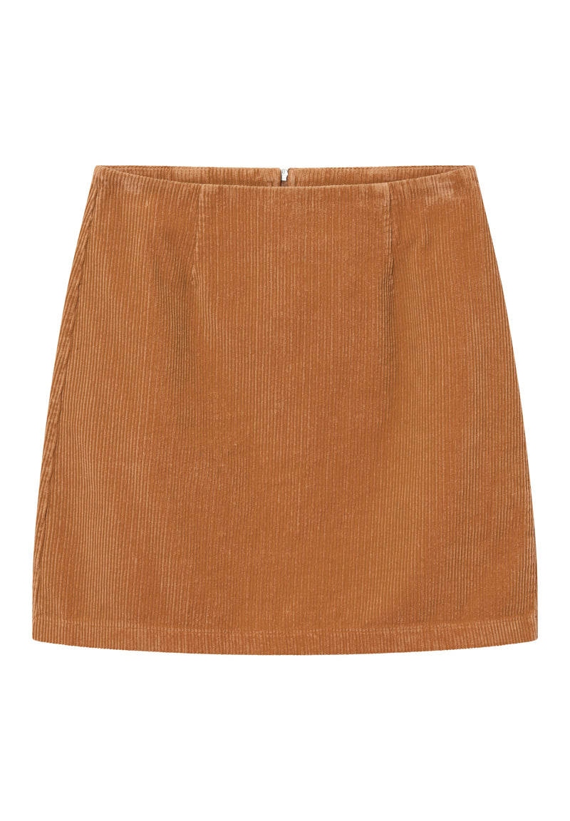 Givn Berlin Cordrock GEORGIA aus Bio-Baumwolle Skirt Toffee Brown (Cord)
