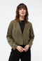 Givn Berlin Cropped Blazer GBCARY aus TENCEL™ Blazer Khaki