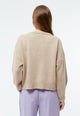 Givn Berlin Cropped Strickpullover GBJELLA aus recyceltem Wollgemisch Sweater Beige