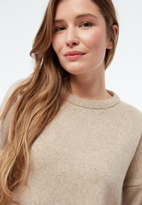 Givn Berlin Cropped Strickpullover GBJELLA aus recyceltem Wollgemisch Sweater Beige