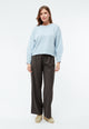 Givn Berlin Cropped Strickpullover GBJELLA aus recyceltem Wollgemisch Sweater Light Blue