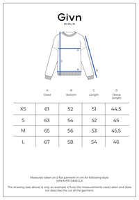 Givn Berlin Cropped Strickpullover GBJELLA aus recyceltem Wollgemisch Sweater Light Blue