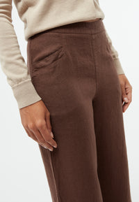 Givn Berlin Culotte GBFAY aus Leinen Trousers Chocolate Brown (Linen)