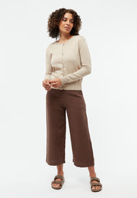Givn Berlin Culotte GBFAY aus Leinen Trousers Chocolate Brown (Linen)