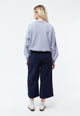 Givn Berlin Culotte GBTAMARA aus Bio-Baumwolle mit Bundfalten Trousers Navy Blue