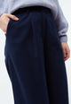 Givn Berlin Culotte GBTAMARA aus Bio-Baumwolle mit Bundfalten Trousers Navy Blue