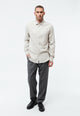 Givn Berlin Flanellhemd GBJOHN in lockerer Passform Buttoned Shirt Beige