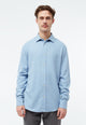 Givn Berlin Flanellhemd GBJOHN in lockerer Passform Buttoned Shirt Light Blue