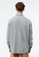 Givn Berlin Flanellhemd GBJOHN in lockerer Passform Buttoned Shirt Mid Grey