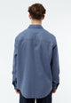 Givn Berlin Flanellhemd GBJOHN in lockerer Passform Buttoned Shirt Yale Blue
