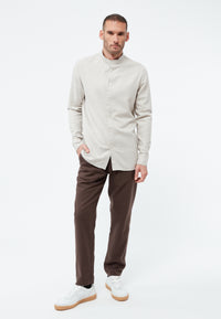 Givn Berlin Flanellhemd GBWES in lockerer Passform Buttoned Shirt Beige