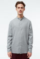 Givn Berlin Flanellhemd GBWES in lockerer Passform Buttoned Shirt Mid Grey