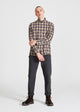 Givn Berlin Flanellhemd KENT aus Bio-Baumwolle Buttoned Shirt Camel (Checks)