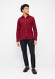 Givn Berlin Flanellhemd KENT aus Bio-Baumwolle Buttoned Shirt Tibetan Red