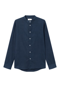 Givn Berlin Flanellhemd WES aus Bio-Baumwolle Buttoned Shirt Marine Blue