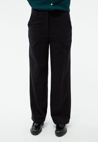 Givn Berlin Flanellhose GBBEATRICE aus Bio-Baumwolle Trousers Anthracite