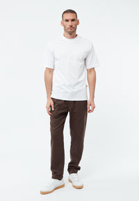 Givn Berlin Flanellhose GBERIC aus Bio-Baumwolle mit Gummibund Trousers Brown