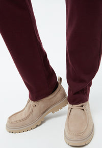 Givn Berlin Flanellhose GBERIC aus Bio-Baumwolle mit Gummibund Trousers Burgundy