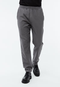 Givn Berlin Flanellhose GBERIC aus Bio-Baumwolle mit Gummibund Trousers Medium Grey