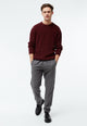 Givn Berlin Flanellhose GBERIC aus Bio-Baumwolle mit Gummibund Trousers Medium Grey