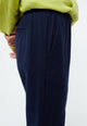 Givn Berlin Flanellhose GBERIC aus Bio-Baumwolle mit Gummibund Trousers Navy Blue