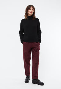 Givn Berlin Flanellhose GBHELENA in gerader Passform Trousers Burgundy