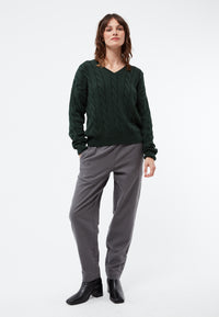 Givn Berlin Flanellhose GBHELENA in gerader Passform Trousers Medium Grey