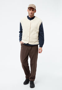 Givn Berlin Flanellhose GBHELGE in lockerer Passform Trousers Brown