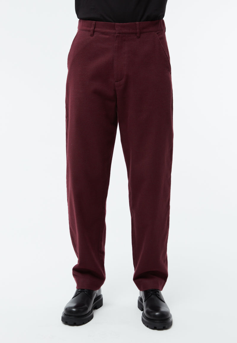 Givn Berlin Flanellhose GBHELGE in lockerer Passform Trousers Burgundy