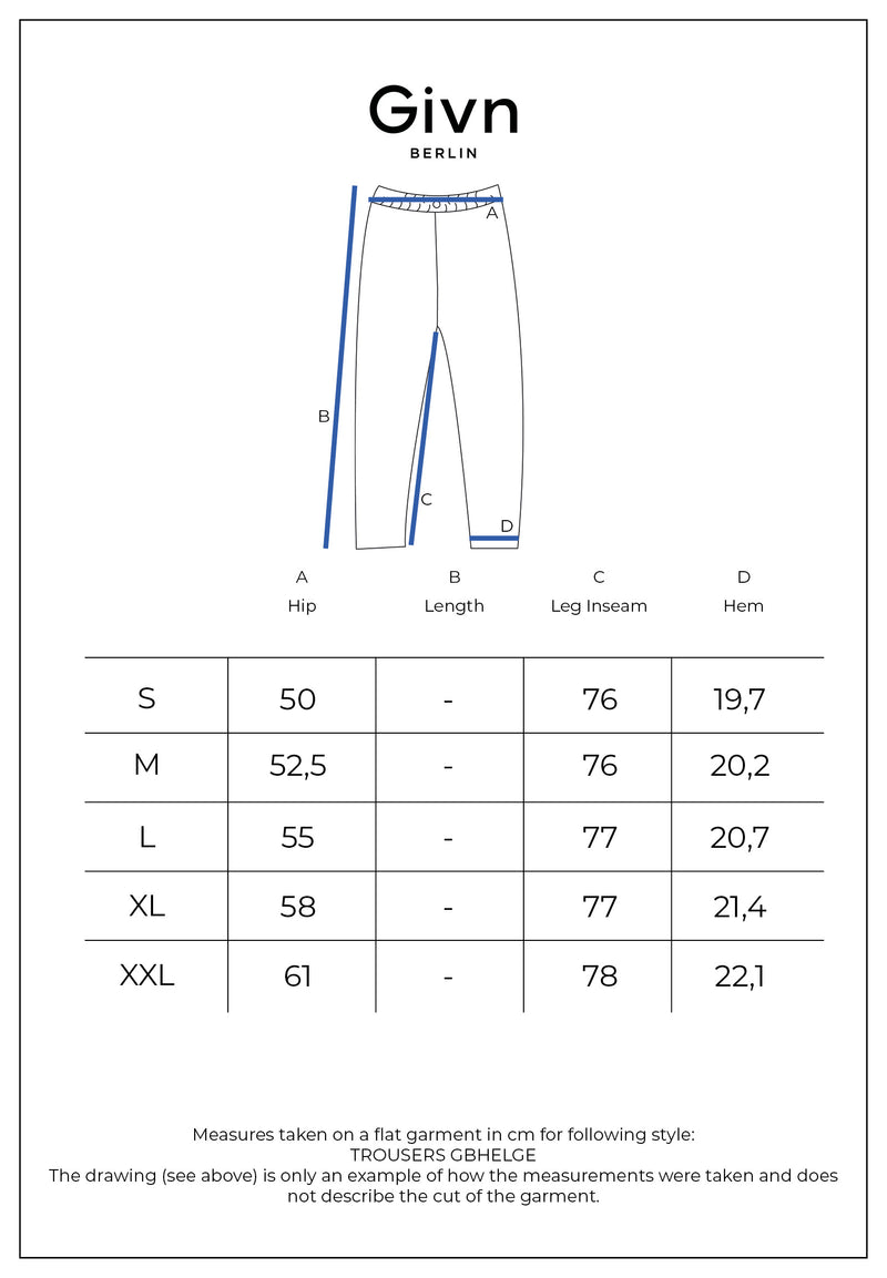 Givn Berlin Flanellhose GBHELGE in lockerer Passform Trousers Medium Grey