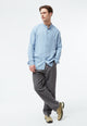 Givn Berlin Flanellhose GBHELGE in lockerer Passform Trousers Medium Grey