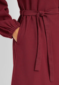 Givn Berlin Flanellkleid ALINE aus Bio-Baumwolle Dress Tibetan Red