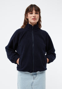 Givn Berlin Fleecejacke GBCONNY aus recyceltem Polyester Jacket Dark Blue