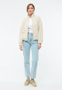 Givn Berlin Fleecejacke GBCONNY aus recyceltem Polyester Jacket Off White