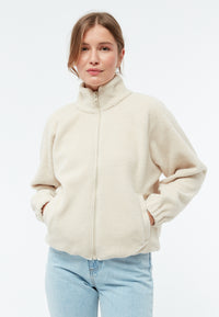 Givn Berlin Fleecejacke GBCONNY aus recyceltem Polyester Jacket Off White