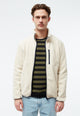 Givn Berlin Fleecejacke GBSPENCER aus recyceltem Polyester Jacket Off White