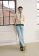 Givn Berlin Fleecejacke GBSPENCER aus recyceltem Polyester Jacket Off White