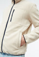Givn Berlin Fleecejacke GBSPENCER aus recyceltem Polyester Jacket Off White