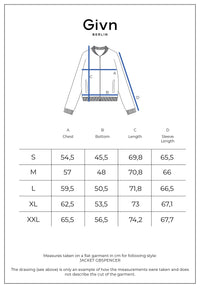 Givn Berlin Fleecejacke GBSPENCER aus recyceltem Polyester Jacket Off White