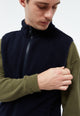 Givn Berlin Fleeceweste GBSIMON aus recyceltem Polyester Jacket Dark Blue