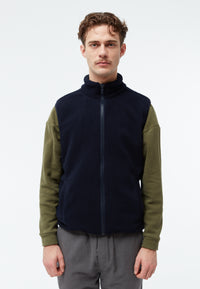 Givn Berlin Fleeceweste GBSIMON aus recyceltem Polyester Jacket Dark Blue