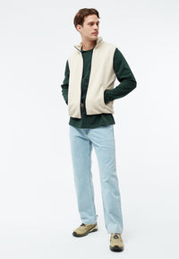 Givn Berlin Fleeceweste GBSIMON aus recyceltem Polyester Jacket Off White