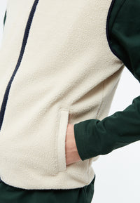 Givn Berlin Fleeceweste GBSIMON aus recyceltem Polyester Jacket Off White