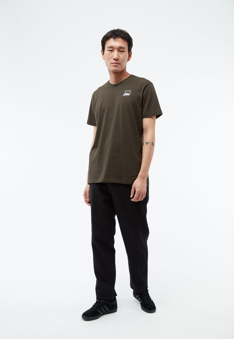 Givn Berlin GBColby (Recordplayer) T-Shirt Dark Olive